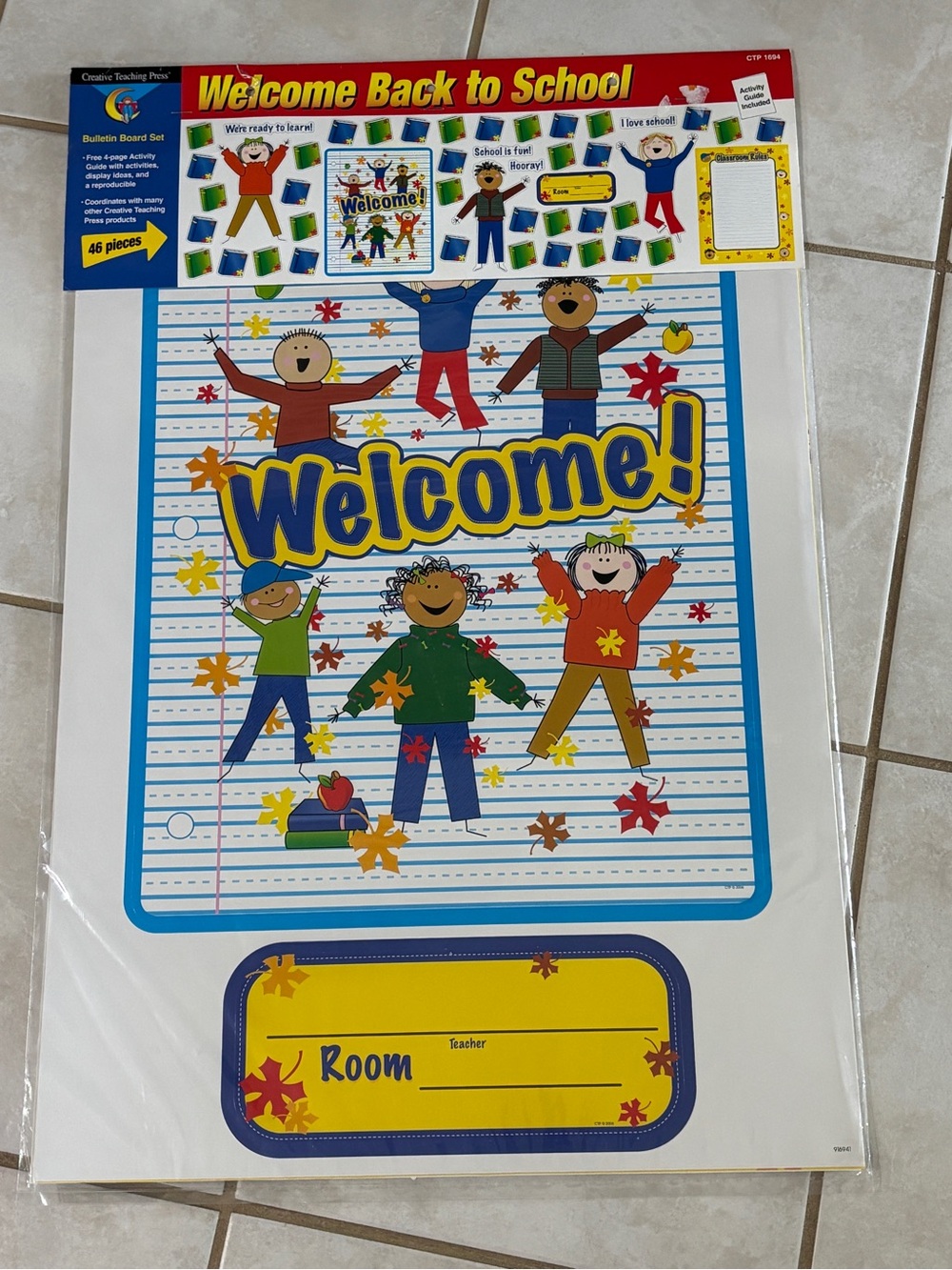 Welcome Back to School Bulletin Board Set - Stick Kids- Creative Teaching Press